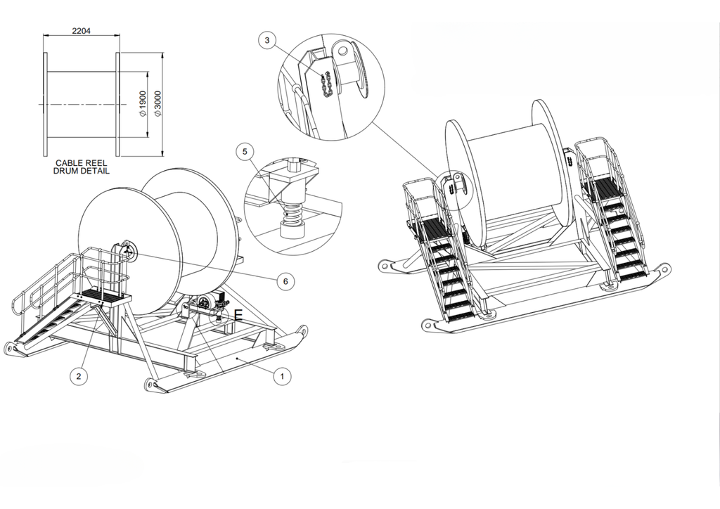 Towable Cable Stand