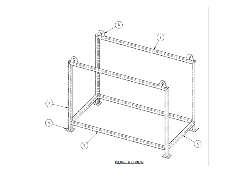 Storage Stillage 1700 x 930 with 3 Tonne lifting lugs 