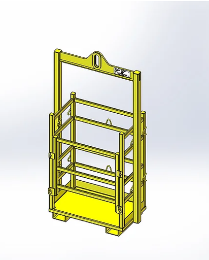 [15130.000] Gas Bottle Lifting Cage - Frame - Drawings